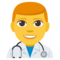 Man Health Worker emoji on Emojione